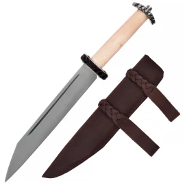 Short Seax with Bone handle and leather sheath