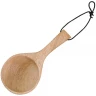 Medieval wooden ladle, wooden spoon Guksi, drinking spoon