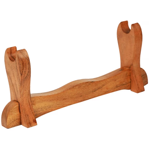 Simple & portable sword stand 34x14cm from solid wood