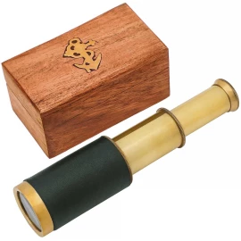 Mini Pirate Spyglass Telescope Brass, Colapsable Hand Telescope