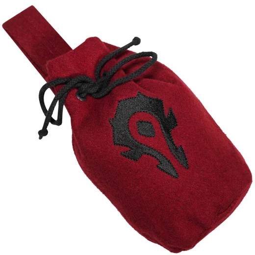 Warcraft “For the Horde” 20x17cm Belt Pouch from Wool with Drawstring