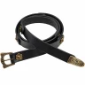 Viking Belt "Shieldmaiden" with Brass Buckle and Brass Fittings For LARP, SCA and Reenactment