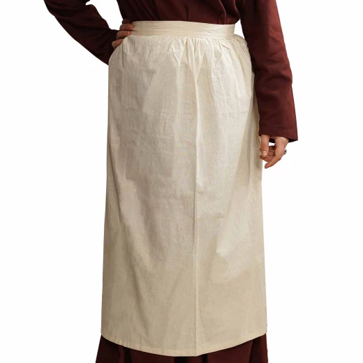 Medieval Apron Made of Natural Cotton for Cook, Baker, Seamstress, Maid For LARP, Cosplay and Re-Enactment