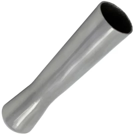 Roud Ended Spear Steel Butt Cap 13cm long, matt finish