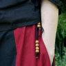 Medieval Skirt, wide flare, black/red