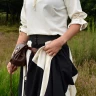 Medieval Skirt, wide flare, black/natural