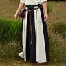 Medieval Skirt, wide flare, black/natural