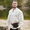 Medieval Shirt Corvin with Lacing, natural-coloured