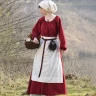 Frühmittelalterliches Kleid Ana, rot