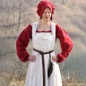 Medieval Apron Ruth, natural-coloured, One-Size