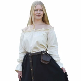 Medieval Carmen Blouse, natural-coloured