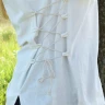 Medieval Blouse Aila with Cording, natural-coloured