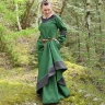 Medieval Dress Gesine, Canvas, green