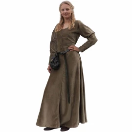 Velvet Cotehardie Isabell, Medieval Dress, green