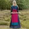 Viking Apron Dress Hilja with Embroidery, red