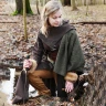 Medieval Dress Marit with Cording, brown