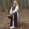 Medieval Dress Marit with Cording, brown