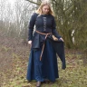 Medieval Dress Marit with Cording, dark blue