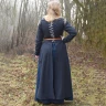 Mittelalterkleid Marit mit Schnürungen, dunkelblau