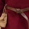 Simple Medieval Dress Afra, Canvas, wine red