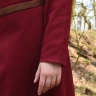 Simple Medieval Dress Afra, Canvas, wine red