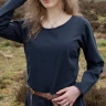 Simple Medieval Dress Afra, Canvas, dark blue