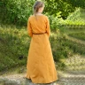 Light Medieval Dress Milla, Viking Dress, yellow