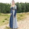 Medieval Dress Eleanor, blue/blue-grey