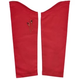 Pin-On Sleeves, Cuffs, red