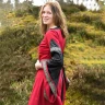 Noble Medieval Dress, Bliaut Josephine, red/black