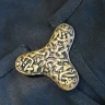 Trefoil-Shaped Fibula, Brass Brooch