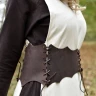 Corset Belt with lacing, brown leather