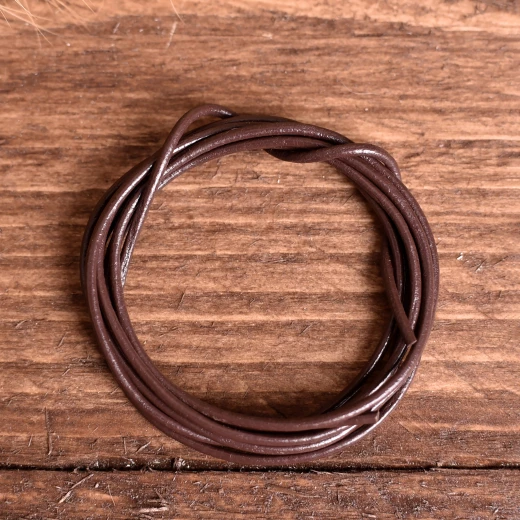 Round strap from goatskin, 1.5mm - 1m