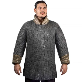 Chainmail Shirt; Flat Ring Round riveted (Alt), ø9mm, 17 gauge