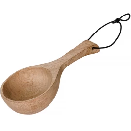 Medieval wooden ladle, wooden spoon Guksi, drinking spoon