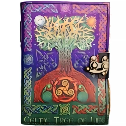 Leather journal “Celtic Tree of Life”