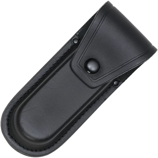 Quality Leather Case for 14cm Pocket Knives with Snap Button Closure