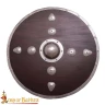 Studded Round Viking Wooden Shield with Steel Umbo 76 cm