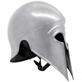 Greek-Corinthian Hoplite Helmet Made of Steel with Leather Liner