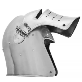 Combat Bascinet with Removable Visor Black Knight