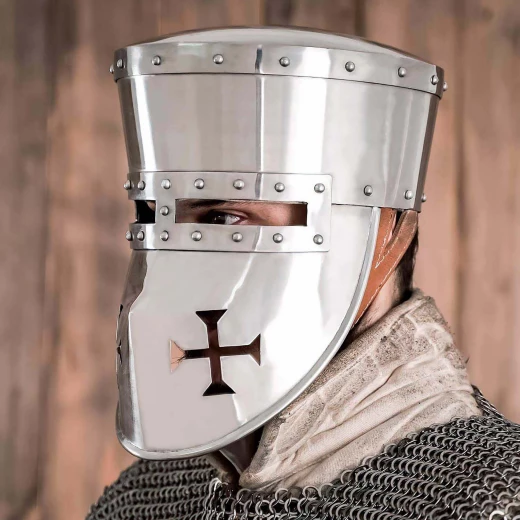 Flat-topped Crusader Helm, 13th century