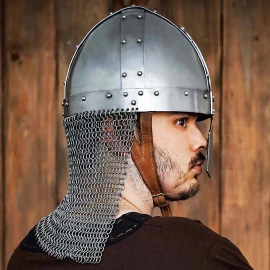 Normanská nánosníková helma s kroužkovým závěsem