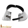 Steel Gorget with articulated stand-up collar, 16 gauge