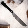 Medieval stainless-steel knife with horn handle
