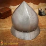 Kettle Hat Helm with High Top Point and Visor in the Brim, 1.6mm steel, 1st half 15th century