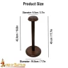 Handmade Detachable Wooden Helmet Stand 45cm for Helmets with or without Aventail