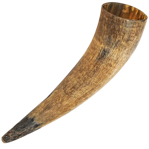 Rustic Drinking Horn Made of Real Ox Horn 400 and 700 ml