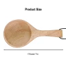 Medieval wooden ladle, wooden spoon Guksi, drinking spoon