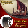 Viking Horn Mug Tankard with Leather Strap 800ml