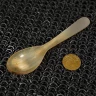 2 Pieces Buffalo Horn Spoons 17cm with Polished Finish by Mythrojan